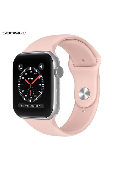 Sonique Λουράκι Σιλικόνης Soft Band για Apple Watch (38/40/41MM) Ροζ Χρυσό