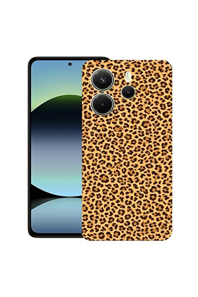 bestcase Калъф за Xiaomi Redmi Note 14, с леопардов десен, тънък силиконов 0....