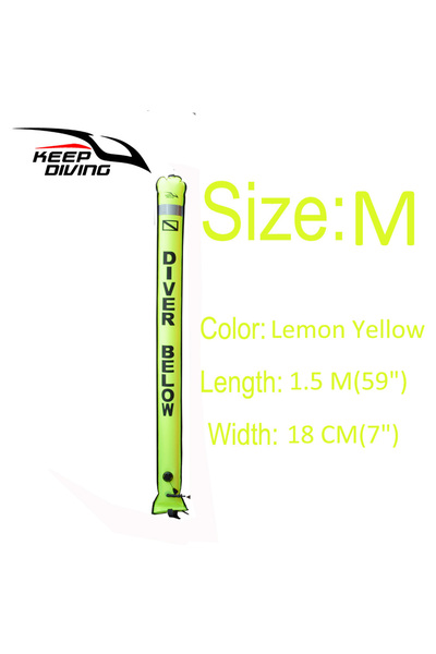 Choice6 1.5M Yellow 1Pcs 1.2M/1.5M/1.8M Professional High Quality Scuba Divin...