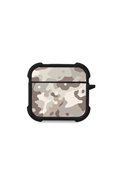 Sonique Θήκη Σιλικόνης Camouflage Army Series για AirPods 4 Μπεζ