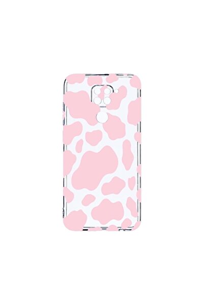 bestcase Прозрачен силиконов калъф 2ММ, съвместим с Xiaomi Redmi Note 9, Розо...