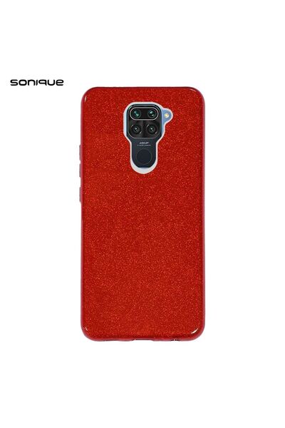 Sonique Θήκη Σιλικόνης Shiny Xiaomi Redmi Note 9 Κόκκινο