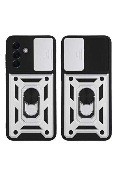 Sonique Θήκη Ring Armor CamPro για Samsung Galaxy A56 5G Ασημί