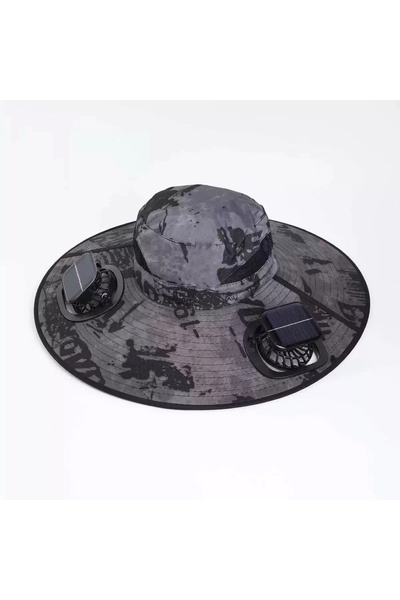 Generic Solar Hat Fan Wide Brim Sun Hat UV Protection Fishing and Camping Hat...