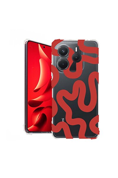bestcase Husă pentru Xiaomi Redmi Note 14 4G, Antișoc 1.5MM, Linii Abstracte ...