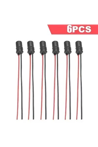 Choice3 6pcs T10 W5W 194 168 Car Lamp Holder Socket Pre Wired Pigtail Connect...