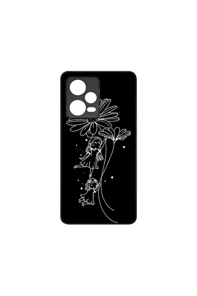 bestcase Тънък стъклен калъф, съвместим с Xiaomi Redmi Note 12 5G, Sisters, H...