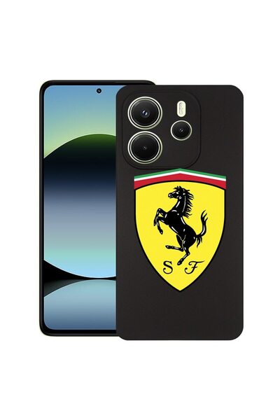 bestcase ¬Æ Husa pentru Xiaomi Redmi Note 14, Ferrari, Slim Silicon 0.8MM, An...