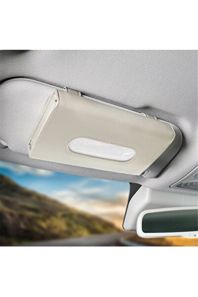 Choice Beige 1Pc Car Tissue Box Towel Sets Car Sun Visor Tissue Box Holder Au...