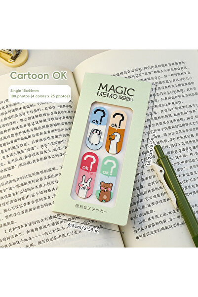Choice Cartoon OK Think Duck Animal Theme Sticky Notes Set Removable Index Ta...