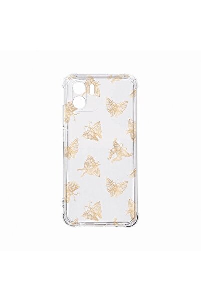 bestcase Αντικραδασμική Θήκη, Συμβατή με Xiaomi Redmi A1, Χρυσή Πεταλούδα, Αν...
