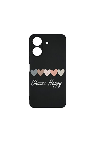 bestcase ¬Æ Husa Slim Silicon pentru Xiaomi Redmi 13C 4G, Choose Happy, 17361...