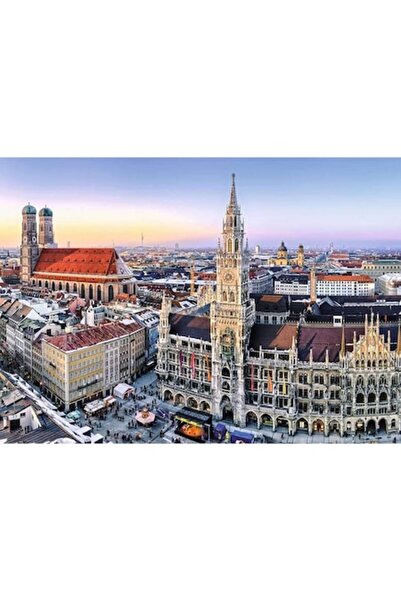 RAVENSBURGER Puzzle 1000 Piese München Germania, Marienplatz, Puzzle Adulti C...