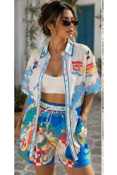 Minası Butik VİVA ART SHORT TAKIM