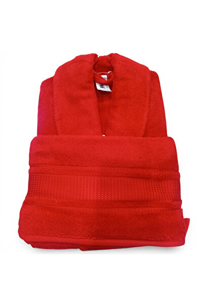 Özdilek Colourist Bathrobe + Head Towel Size S-M Red