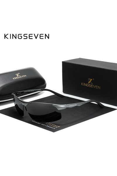 Choice3 نظارات شمسية KINGSEVEN للرجال بعدسات مستقطبة وحماية من الأشعة فوق الب...