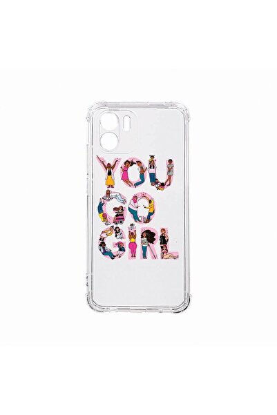 bestcase Противоударен калъф, Съвместим с Xiaomi Redmi A1, Girl Power, Удароу...