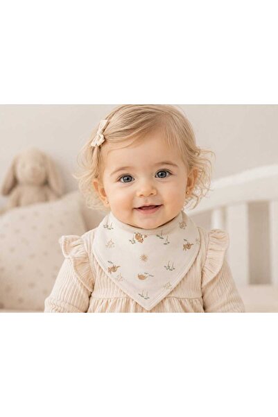 NiLi Baby Minimal Patterned Triangle Baby Bib
