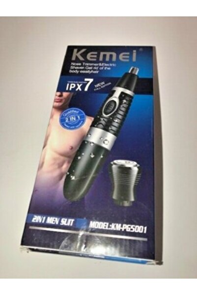 Kemei ماكينة تشذيب شعر الأنف وماكينة حلاقة كهربائية 2 في 1، جديدة في علبتها T5