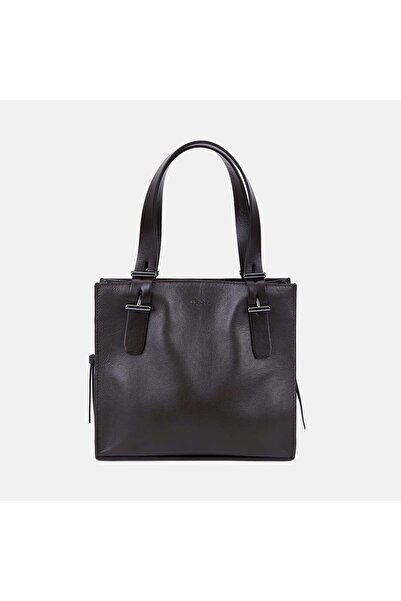 Desa Women's Bitter Brown Leather Handbag with Shoulder Strap