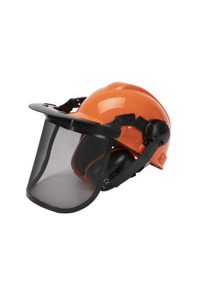 micul fermier Helmet with protective mesh visor and earmuffs