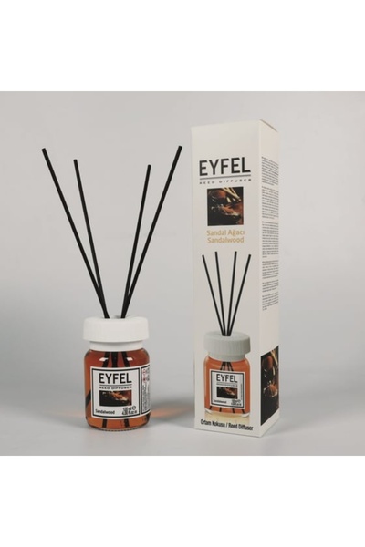 Eyfel عطر منزلي من خشب الصندل مع أعواد 120 مل