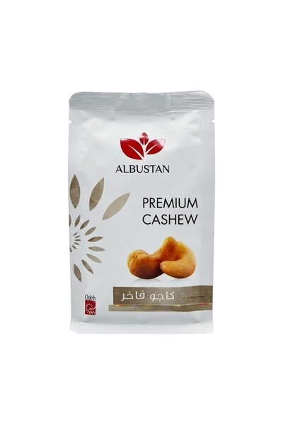 Aljwad Albustan Premium Cashews – 130g of Pure Gourmet Perfection