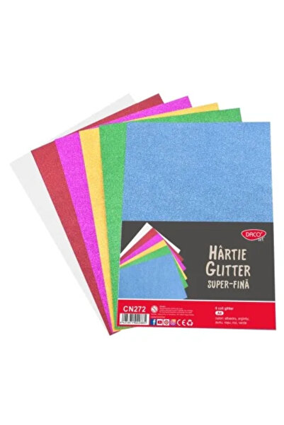 Daco Hartie glitter super-fina A4 6 culori