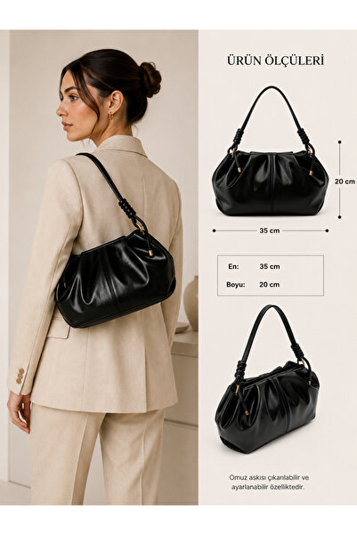 Reddington Women's Drawstring Detailed Faux Leather Handbag