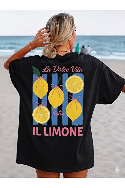 LELVANİ TRICOU DE DAMĂ CU IMPRIMEU LA DOLCE VITA IL LIMONE