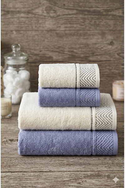 Özdilek Nev Brand Liwt Towel Set 4 Pieces (Nev Is a Brand Belonging to the Öz...