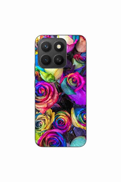 OEM Husa compatibila cu Honor X8c Silicon Gel Tpu Model Trandafiri Colorati