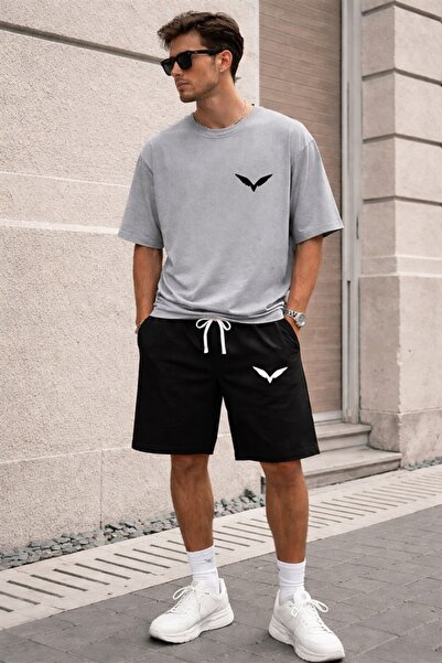 x-compass life THSORT SHORTS WING PRINTED