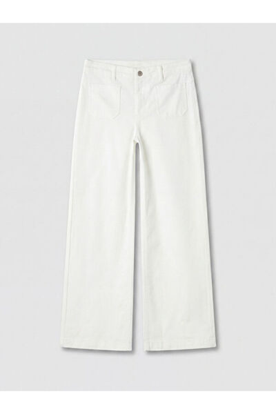 LC Waikiki Rmz Gi̇yi̇m Farkiyla High Waist Wide Leg Fit Women's Jean Pants