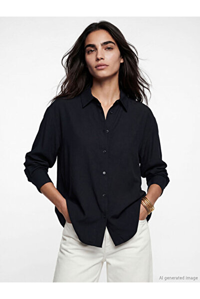 LC Waikiki Rmz Gi̇yi̇m Farkiyla Loose Fit Women's Shirt