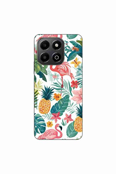 OEM Husa compatibila cu Honor X6b Silicon Gel Tpu Model Tropical Pattern