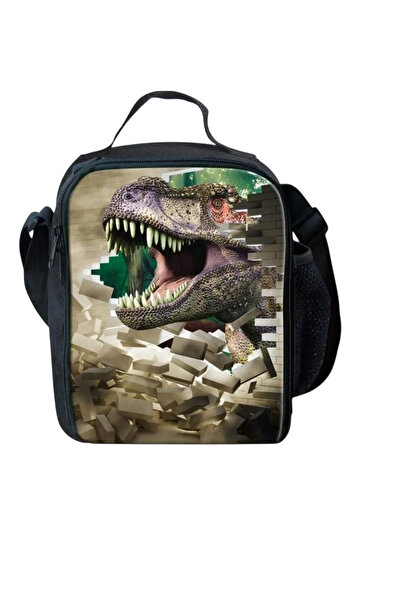 OEM Insulated shoulder bag with dinosaur design, 19.5 x 6.6 x 24.8 cm, EVA. P...