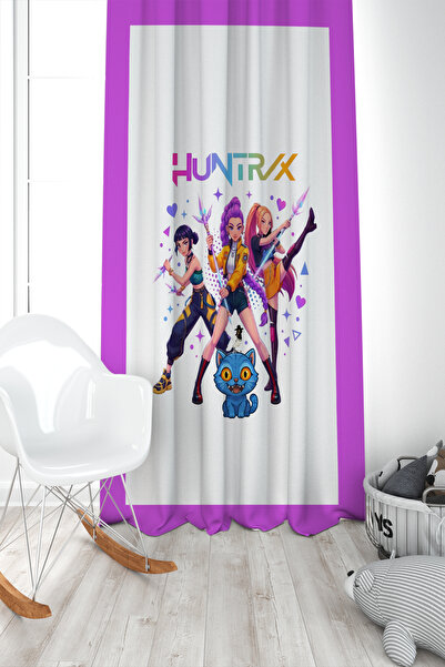 EVSEHOMES Huntrx Patterned Single Wing Background Curtain