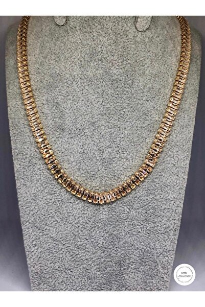 Carette De Terre Rose-Gold renk su yolu kolye