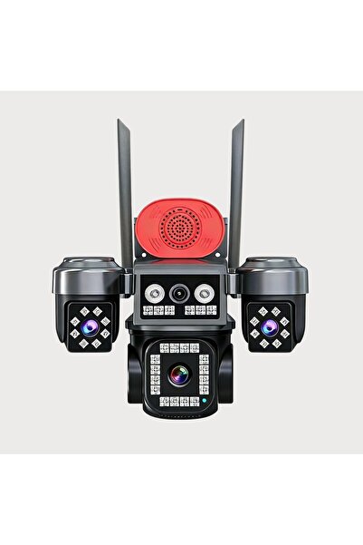 VİVA SIM-840W Wifi 4 Kameralı Hieasy 12MP Akıllı Güvenlik Kamerası Aı Hareket...