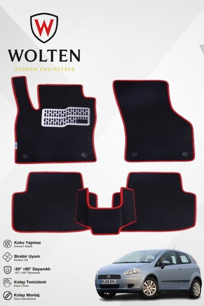 w wolten german engineered PUNTO GRANDE-FİAT-(2005-2018) İÇİN EVA İÇ PASPAS T...