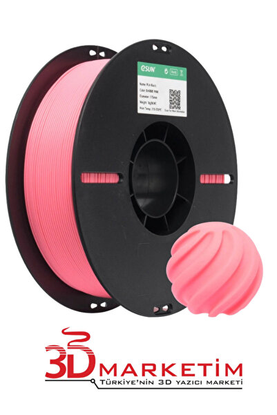 eSun PLA Basic Filament - Barbie Pembe (1.75mm, 1kg)-3Dmarketim