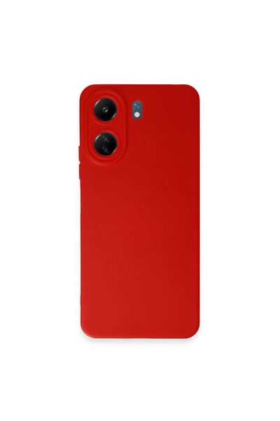 OEM Xiaomi Redmi 13C Case Nano Velvet Silicone Inside - Red