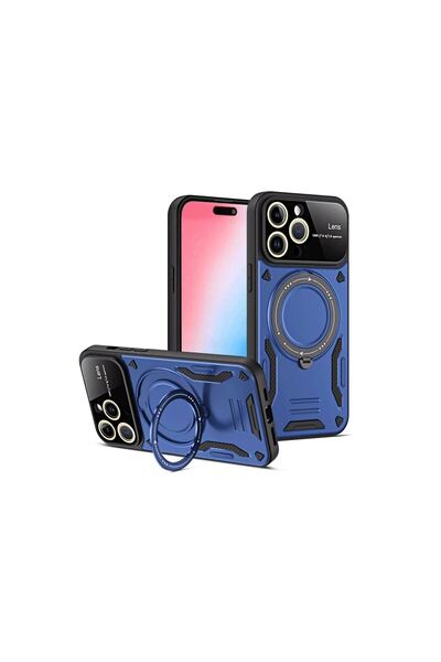 OEM Apple iPhone 15 Pro Joy Lens Stand Cover - Navy Blue