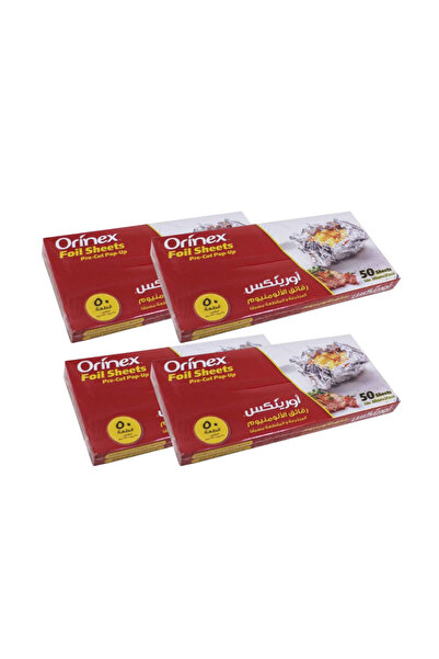 Orinex 4 Pieces of Orinex |   Decorative and Pre-Cut Aluminum Foil - 50 Pieces