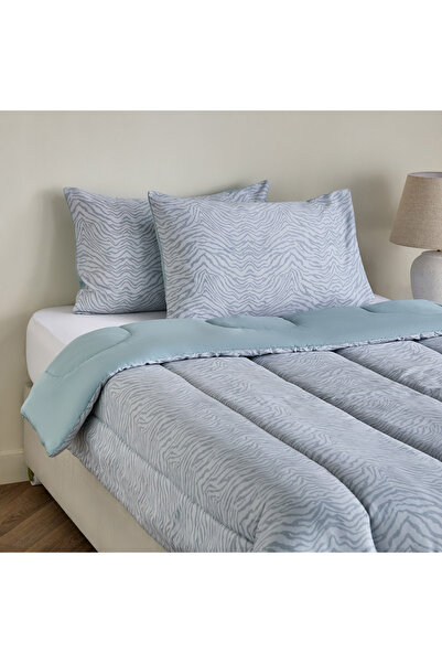 Home Box Houston Zenvy 3-Piece Printed Cotton Twin Comforter Set - 160x220 cm