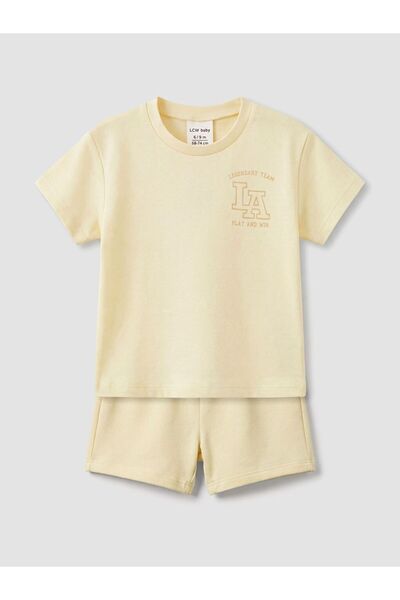 LC Waikiki Lcw Baby Printed Baby Boy Shorts Set