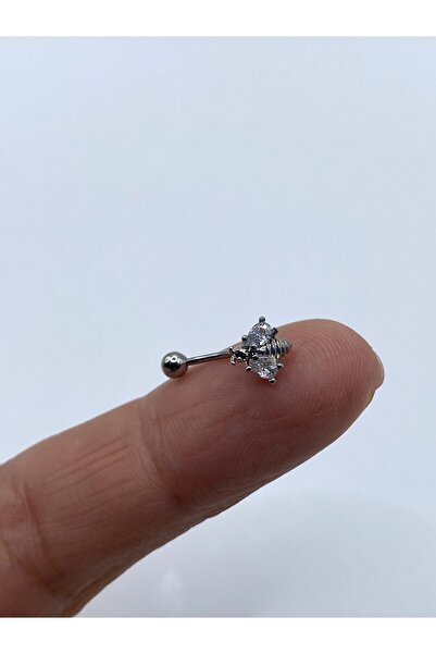 kurukafagift Rook Çelik Piercing Arı Figürlü Zirkon Taşlı