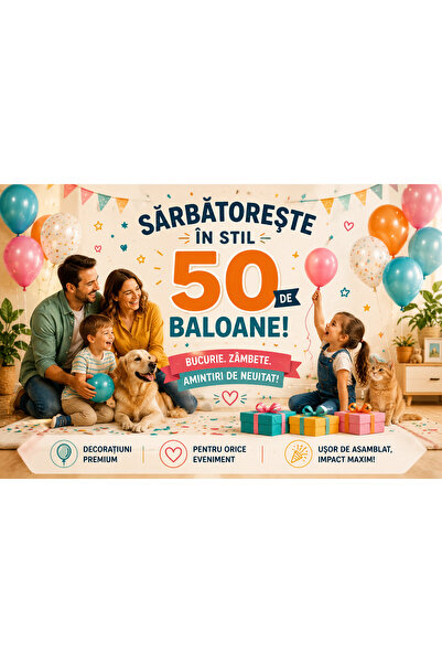 OEM SET 50 BALOANE DIN FOLIE ROTUNDE (RO-V09) (ProLE-50XBALON)