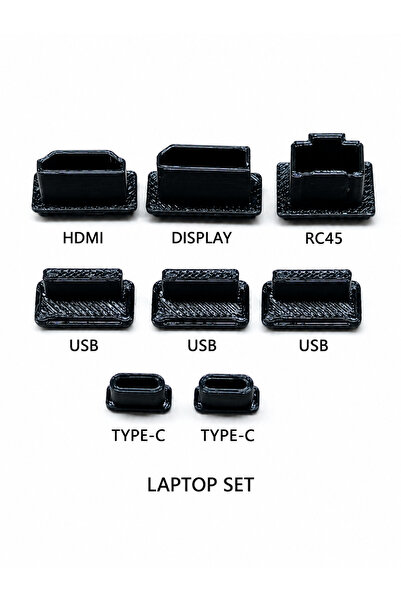 emrebilisim Laptop Toz Tıkacı Seti Bilgisayar Koruyucu Kapak Seti - HDMI Disp...